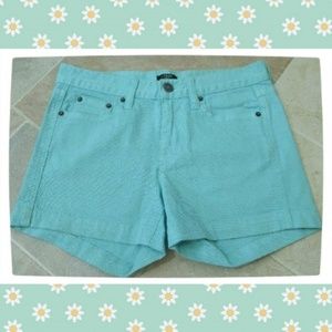 🔵3/$15🔵J. Crew Seafoam Green Denim Shorts